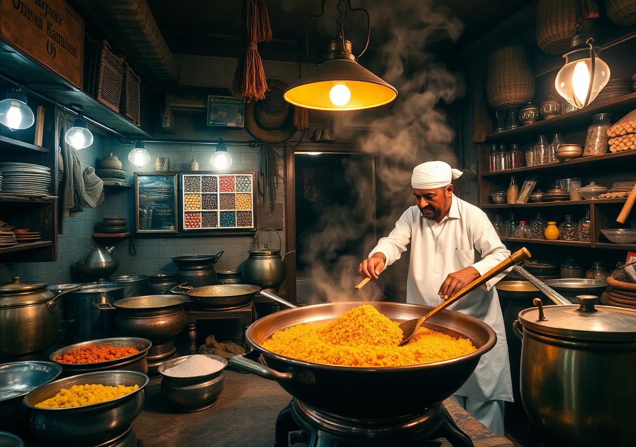 Traditional halwa making